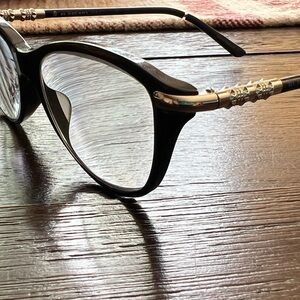 Burberry Black and Gold Women's Glasses